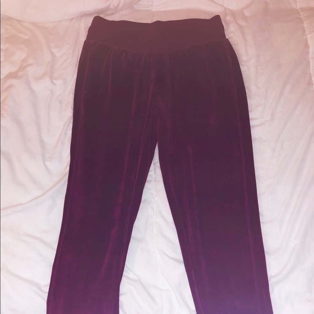 Burgundy Z by Zella Velour Jogger Size Medium